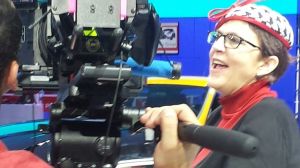 The Unflappable Jean Jennings at her best...on camera! Detroit Auto Show 2014